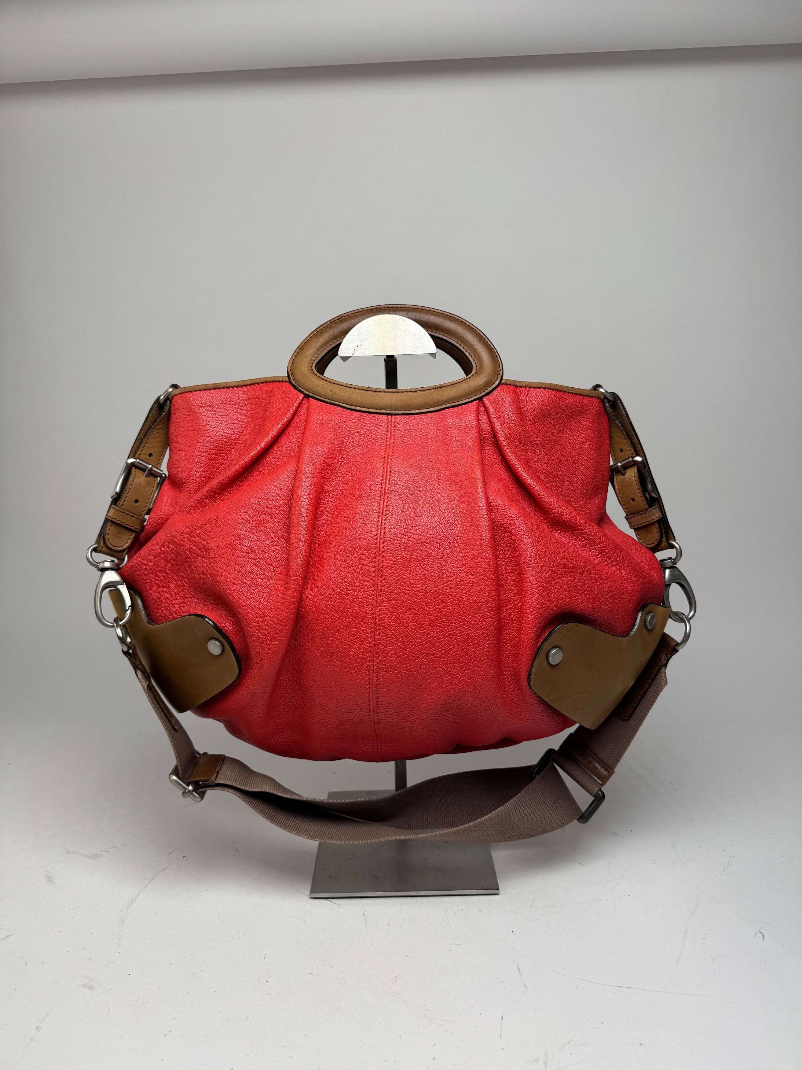Marni Vintage 2Way Leather Bag Red Brown Size ONE SIZE - 9 Thumbnail