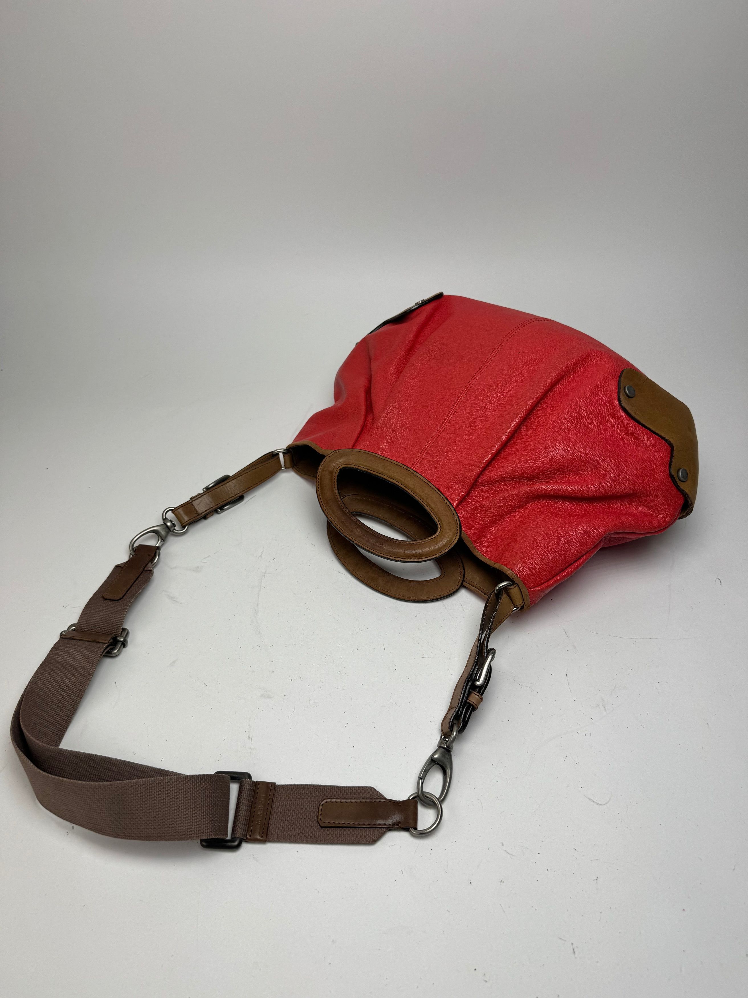 Marni Vintage 2Way Leather Bag Red Brown Size ONE SIZE - 10 Thumbnail