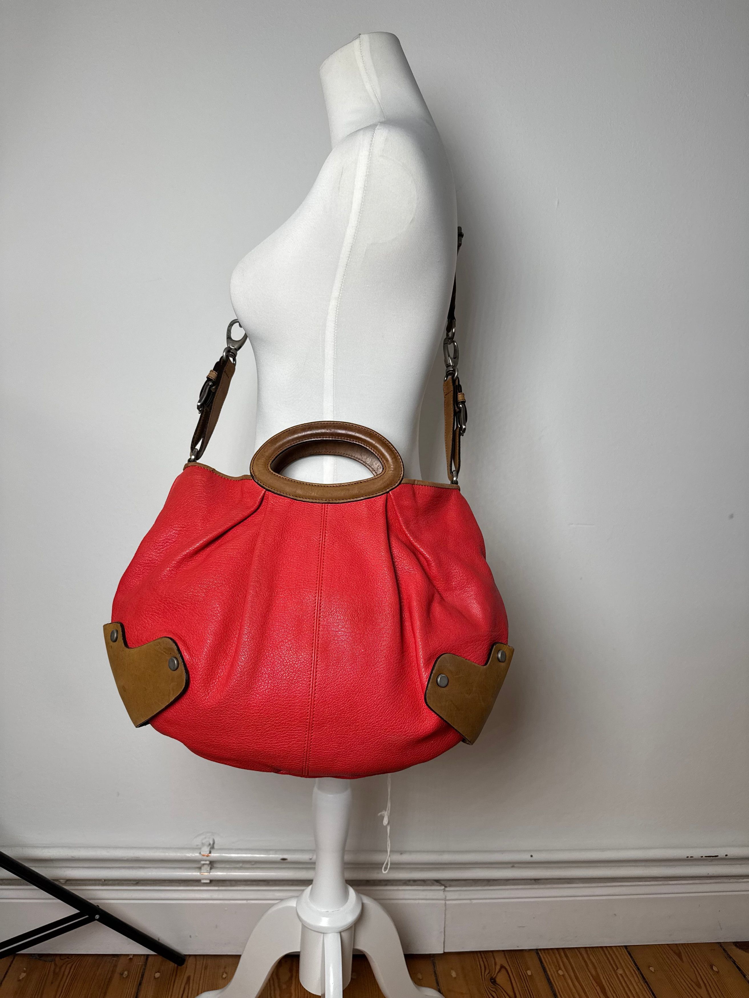 Marni Vintage 2Way Leather Bag Red Brown Size ONE SIZE - 4 Thumbnail