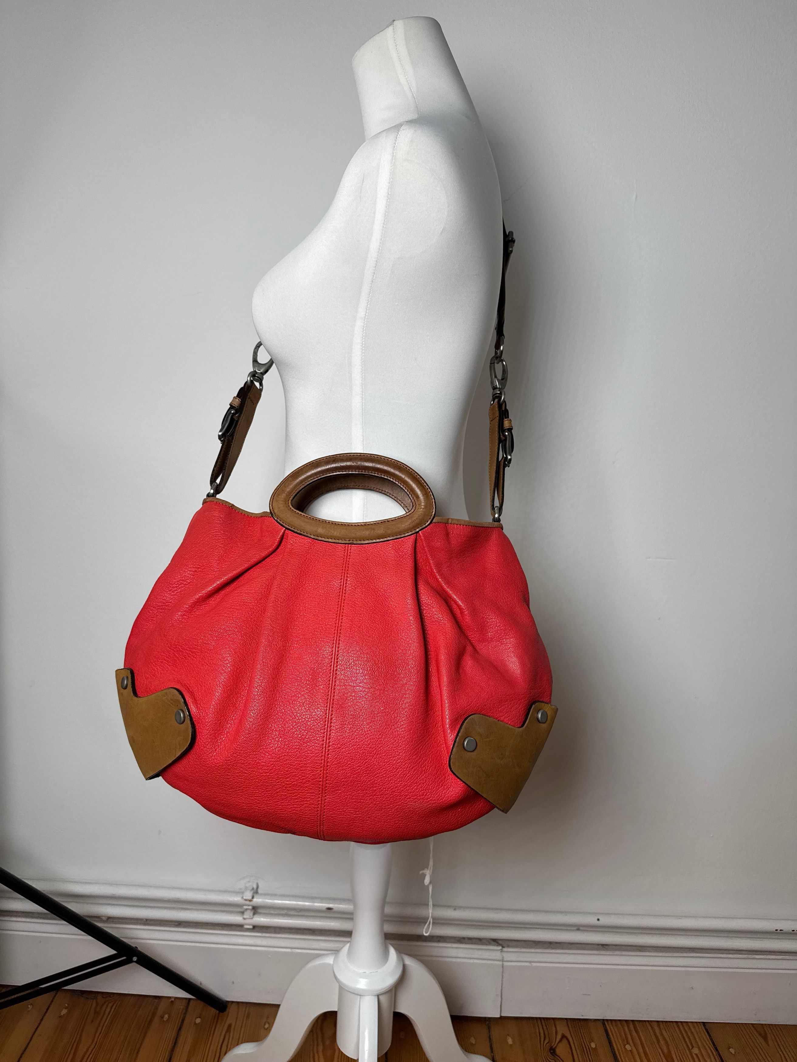 Marni Vintage 2Way Leather Bag Red Brown Size ONE SIZE - 14 Thumbnail