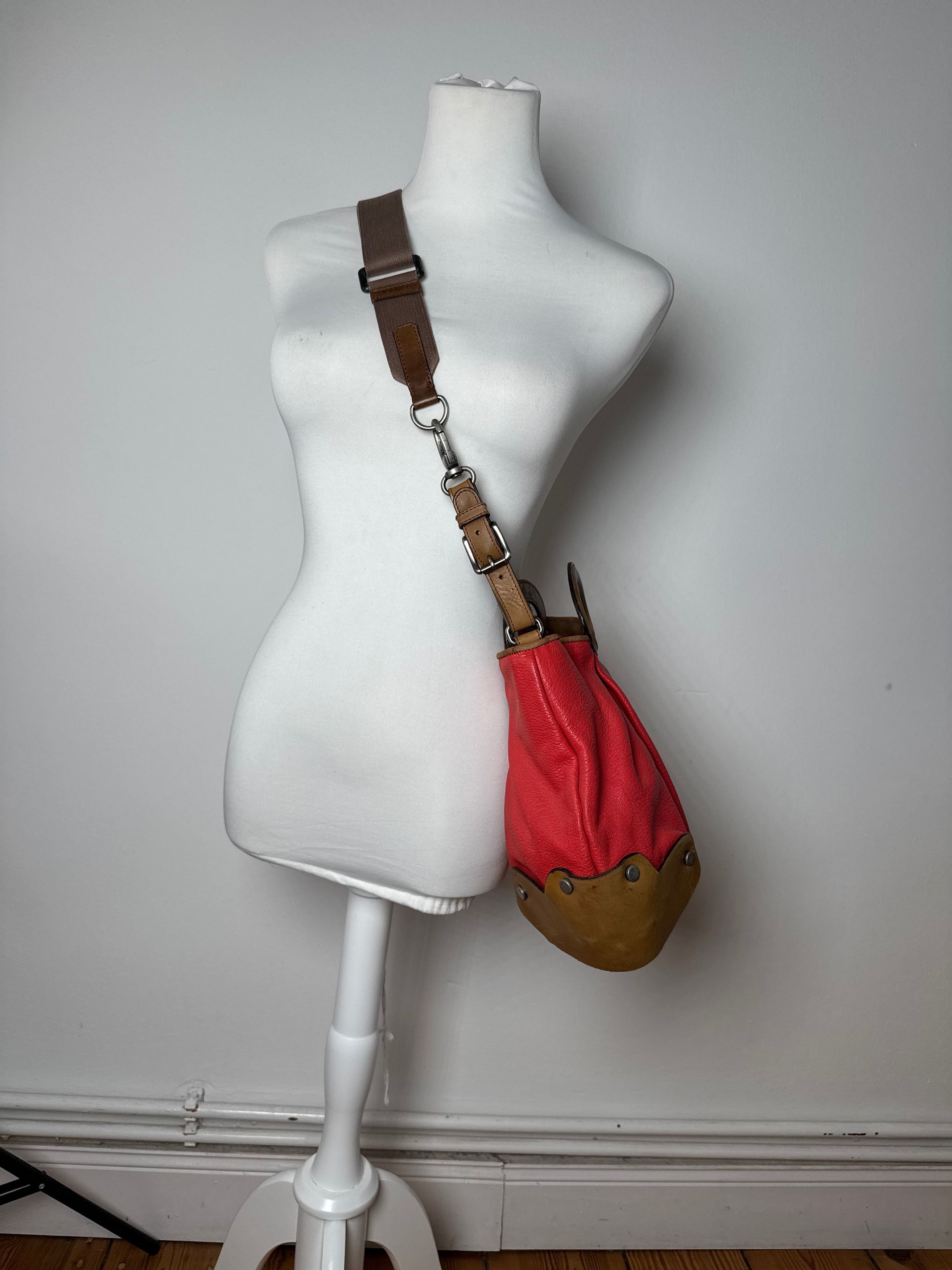 Marni Vintage 2Way Leather Bag Red Brown Size ONE SIZE - 15 Thumbnail