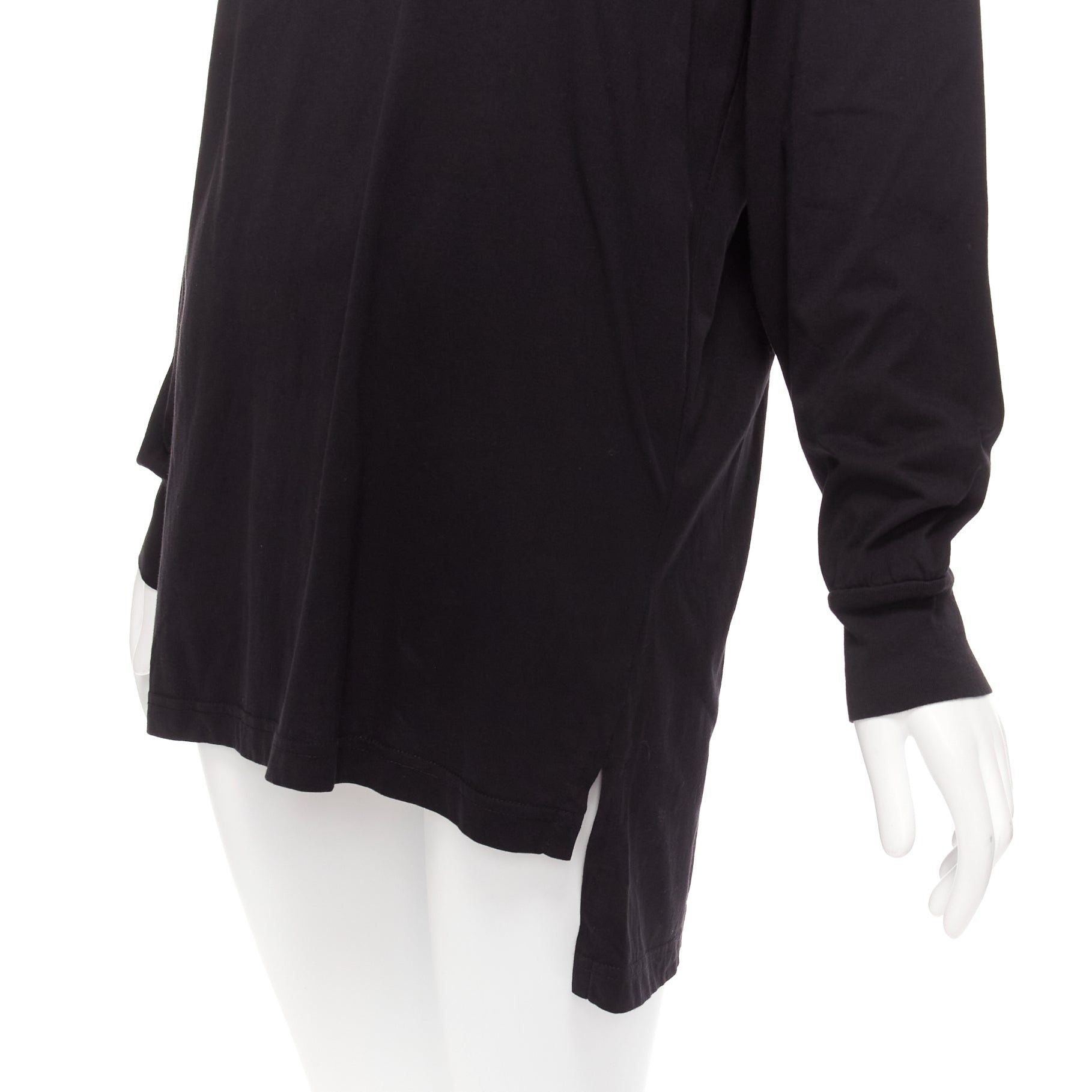 Marni MARNI black pink logo print long sleeve crew neck sweater dress IT38 XS Size XS / US 0-2 / IT 36-38 - 2 Thumbnail