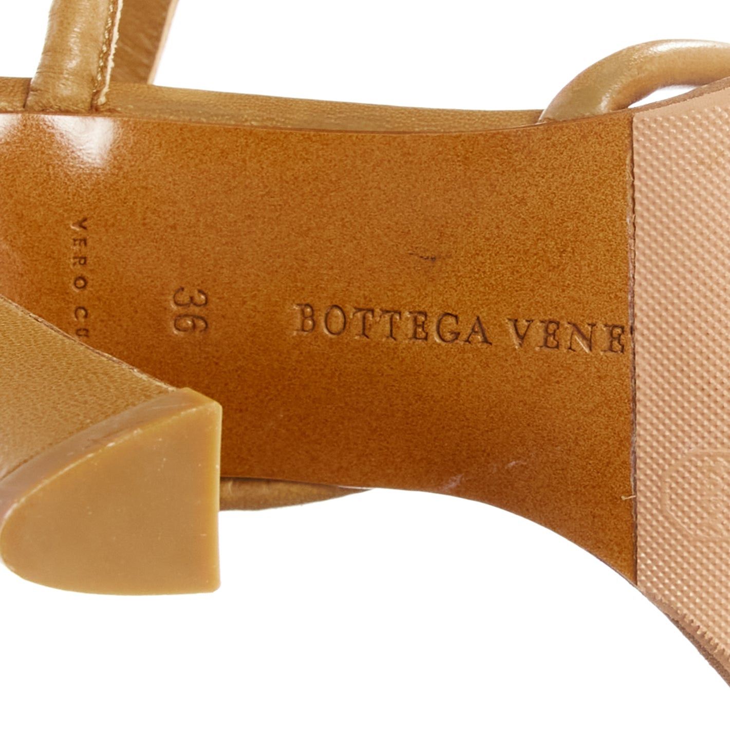 Bottega Veneta BOTTEGA VENETA brown cord pipe open toe chunky heel strappy sandal EU36 Size US 6 / IT 36 - 10 Thumbnail