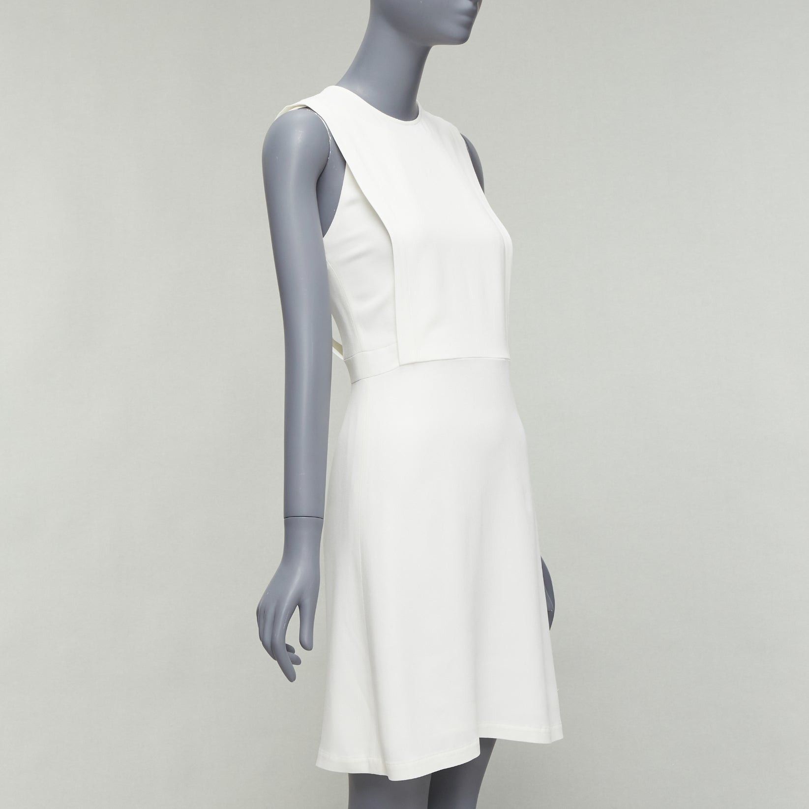 Theory THEORY Rimlan white silky layered top A-line dress US0 XS Size XS / US 0-2 / IT 36-38 - 4 Thumbnail