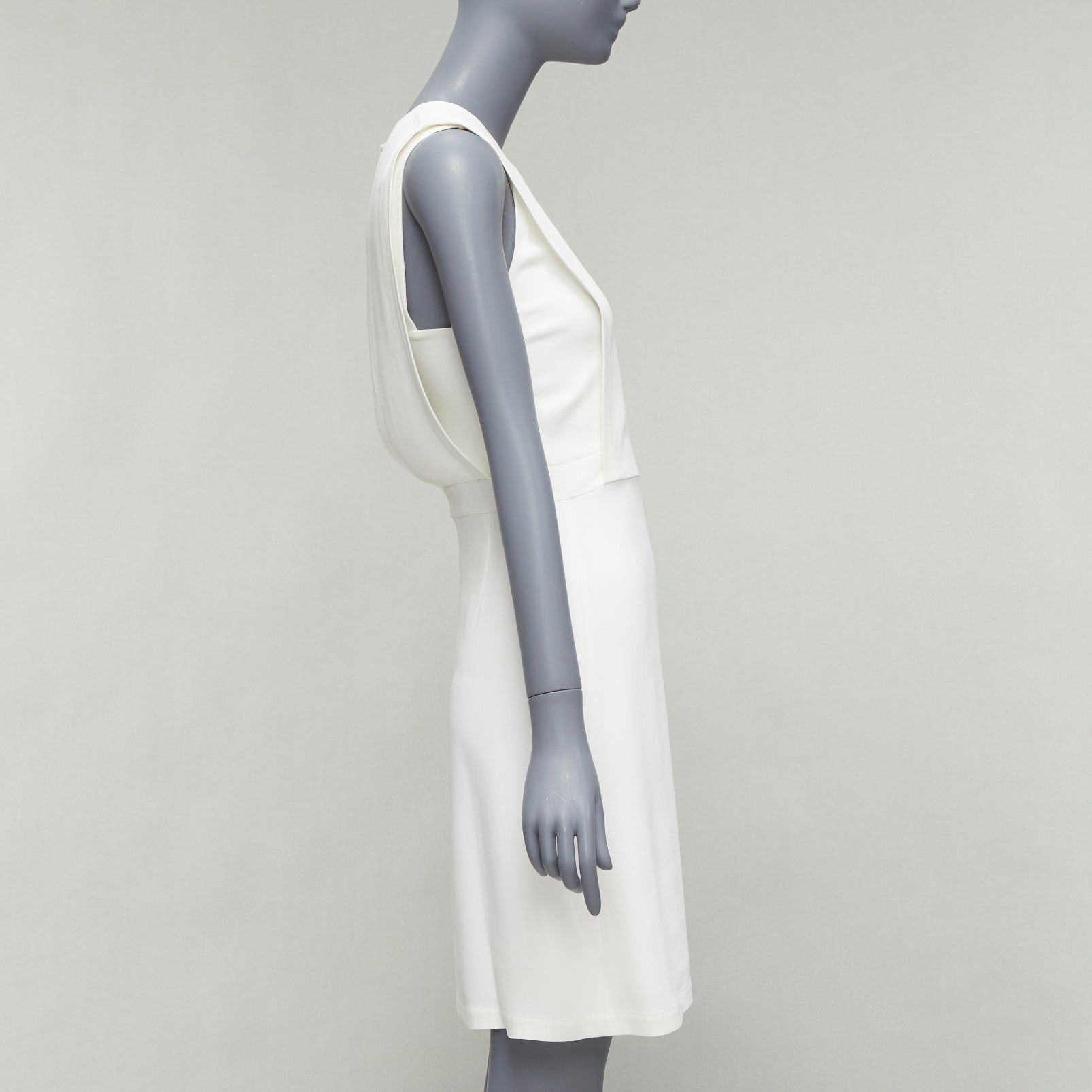 Theory THEORY Rimlan white silky layered top A-line dress US0 XS Size XS / US 0-2 / IT 36-38 - 5 Thumbnail