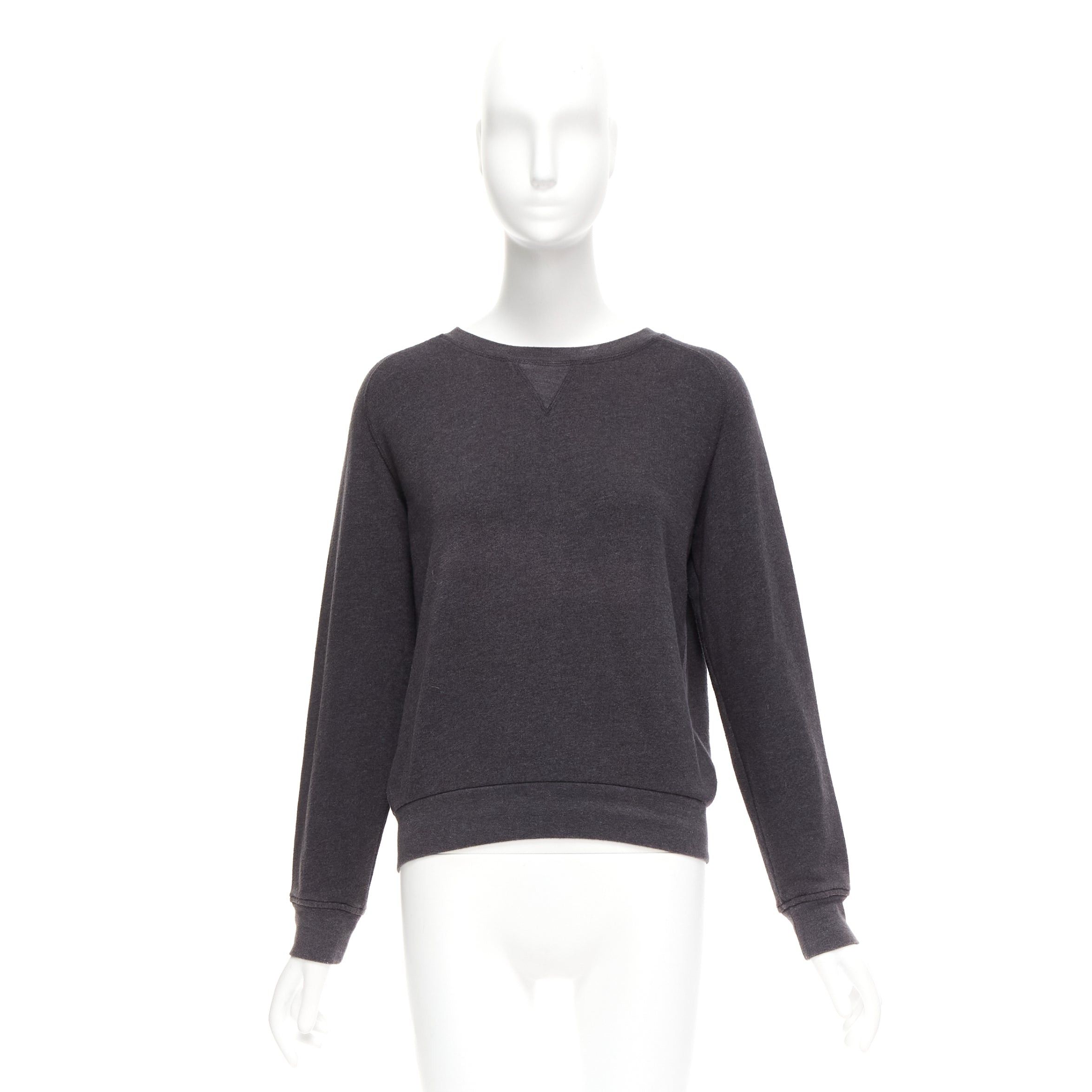 Dries Van Noten DRIES VAN NOTEN grey cotton blend silver zip back pullover sweater S Size M / US 6-8 / IT 42-44 - 9 Thumbnail