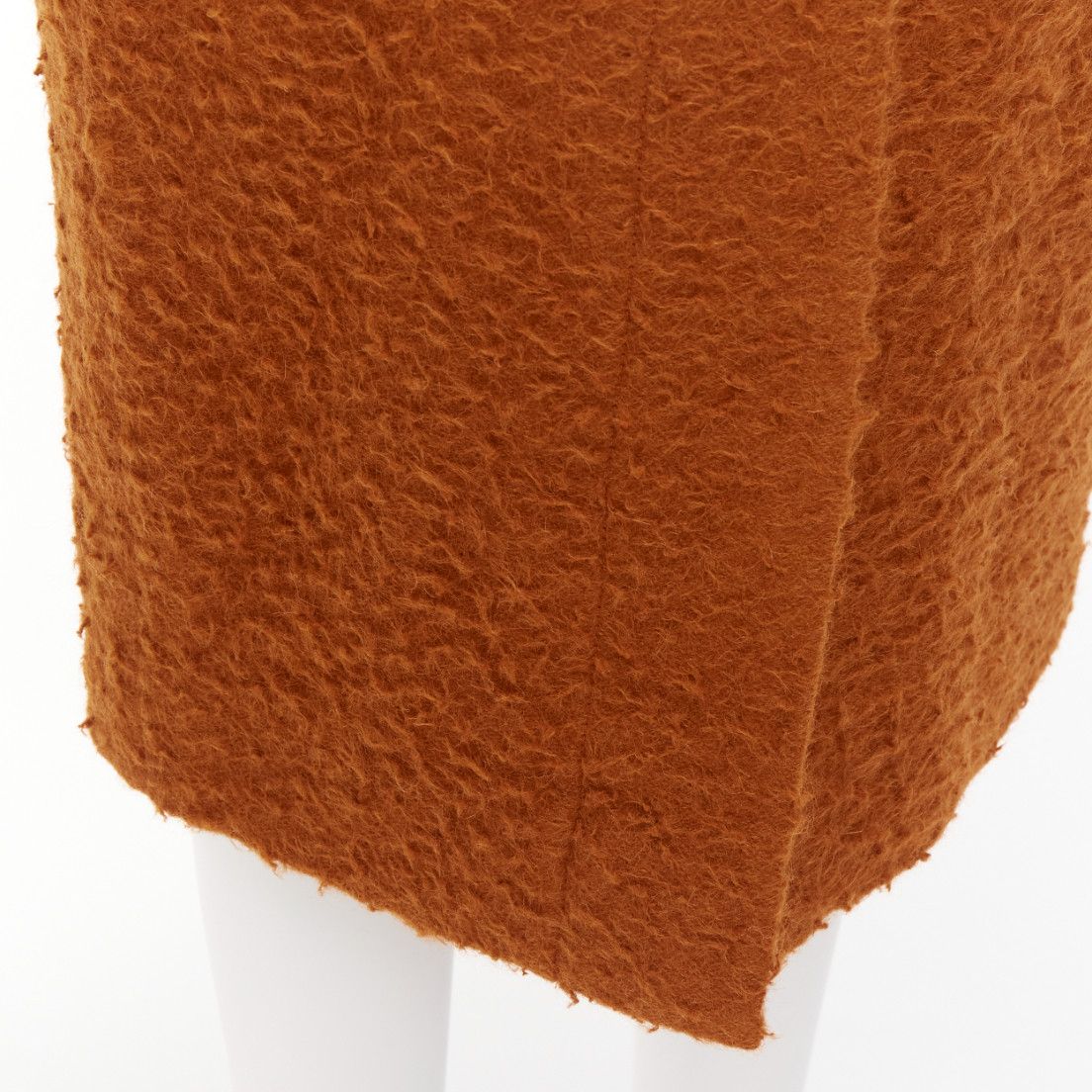 Marni MARNI brown textured alpaca silk pocketed front slit pencil skirt IT38 XS Size 26" / US 2 / IT 38 - 2 Thumbnail