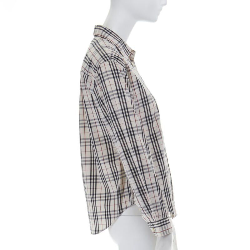 Burberry vintage BURBERRY House Check cotton long sleeve slim fit shirt top M Size M / US 6-8 / IT 42-44 - 3 Thumbnail
