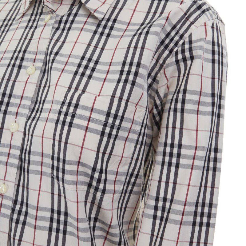 Burberry vintage BURBERRY House Check cotton long sleeve slim fit shirt top M Size M / US 6-8 / IT 42-44 - 7 Thumbnail