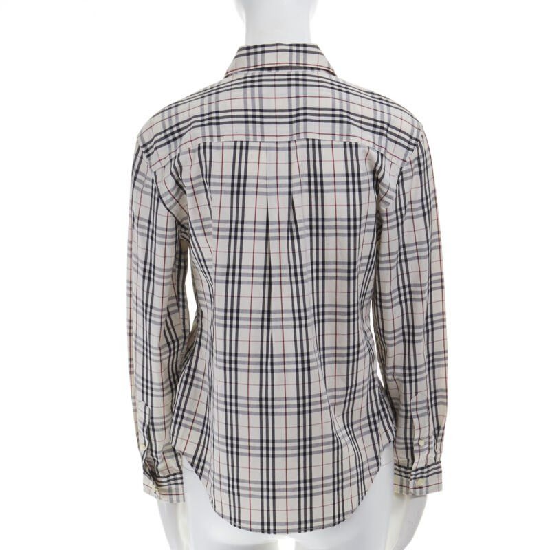 Burberry vintage BURBERRY House Check cotton long sleeve slim fit shirt top M Size M / US 6-8 / IT 42-44 - 4 Thumbnail