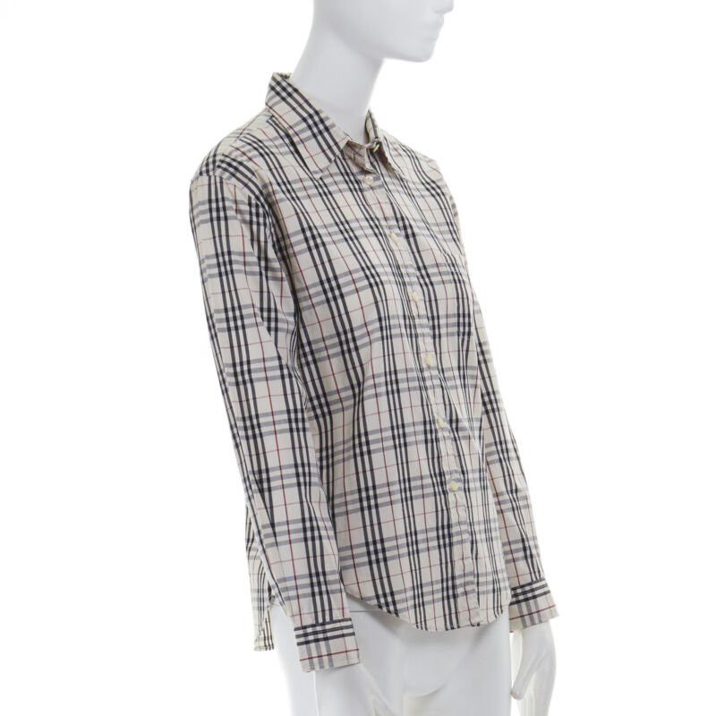 Burberry vintage BURBERRY House Check cotton long sleeve slim fit shirt top M Size M / US 6-8 / IT 42-44 - 2 Thumbnail