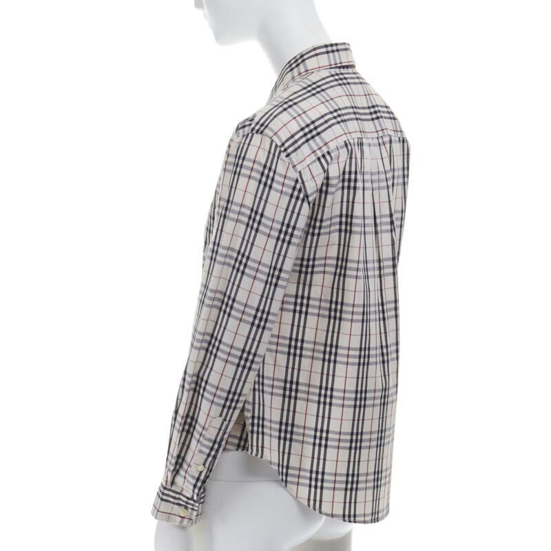 Burberry vintage BURBERRY House Check cotton long sleeve slim fit shirt top M Size M / US 6-8 / IT 42-44 - 5 Thumbnail