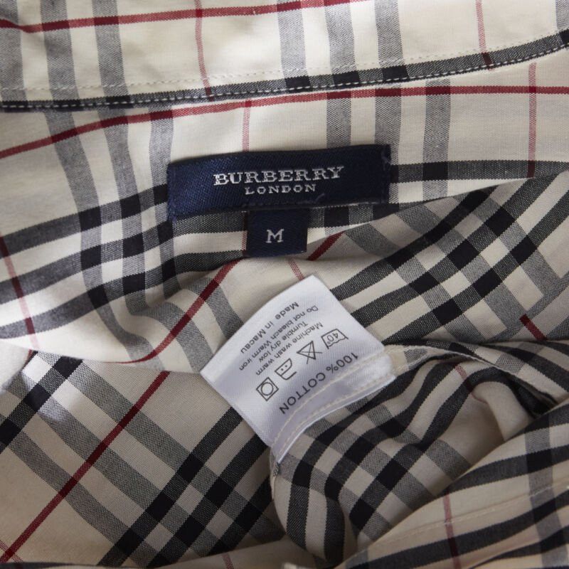Burberry vintage BURBERRY House Check cotton long sleeve slim fit shirt top M Size M / US 6-8 / IT 42-44 - 9 Thumbnail