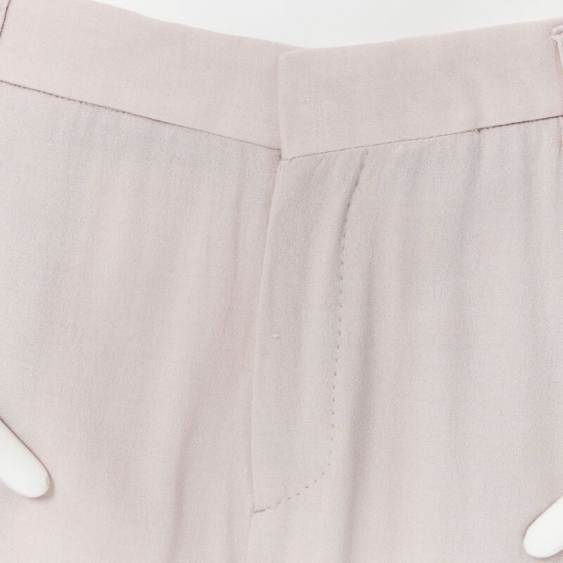 Haider Ackermann HAIDER ACKERMANN rayon wool blush pink wide leg trousers FR38 Size 27" / US 4 / IT 40 - 7 Thumbnail