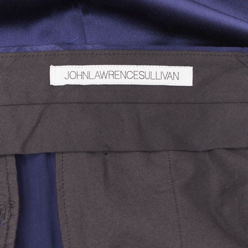 JOHN LAWRENCE SULLIVAN JOHN LAWRENCE SULLIVAN rich royal blue viscose dual pleat trousers pants 30" Size US 30 / EU 46 - 9 Thumbnail