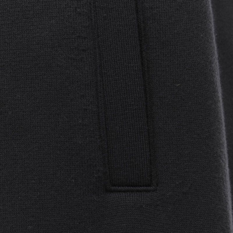 Bottega Veneta BOTTEGA VENETA black cotton waist band heavy cotton wide leg sweat pants IT48 M Size US 30 / EU 46 - 9 Thumbnail