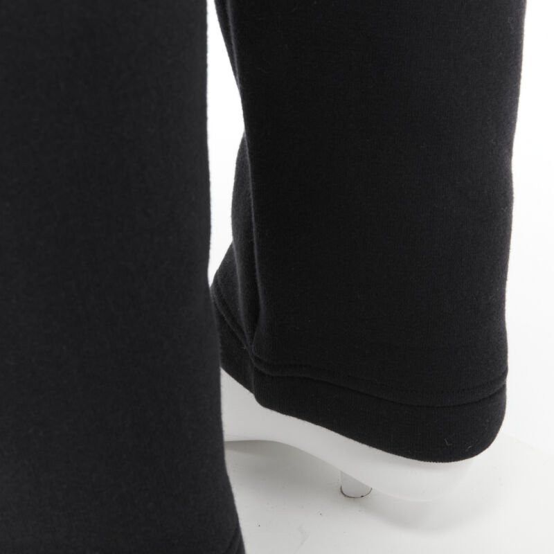 Bottega Veneta BOTTEGA VENETA black cotton waist band heavy cotton wide leg sweat pants IT48 M Size US 30 / EU 46 - 10 Thumbnail