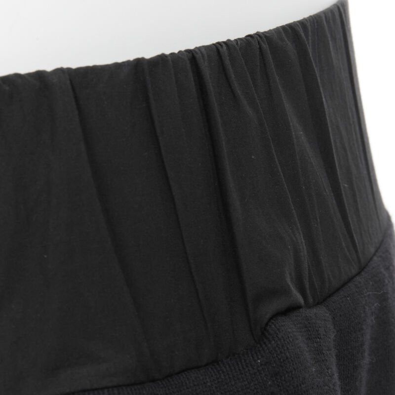 Bottega Veneta BOTTEGA VENETA black cotton waist band heavy cotton wide leg sweat pants IT48 M Size US 30 / EU 46 - 8 Thumbnail