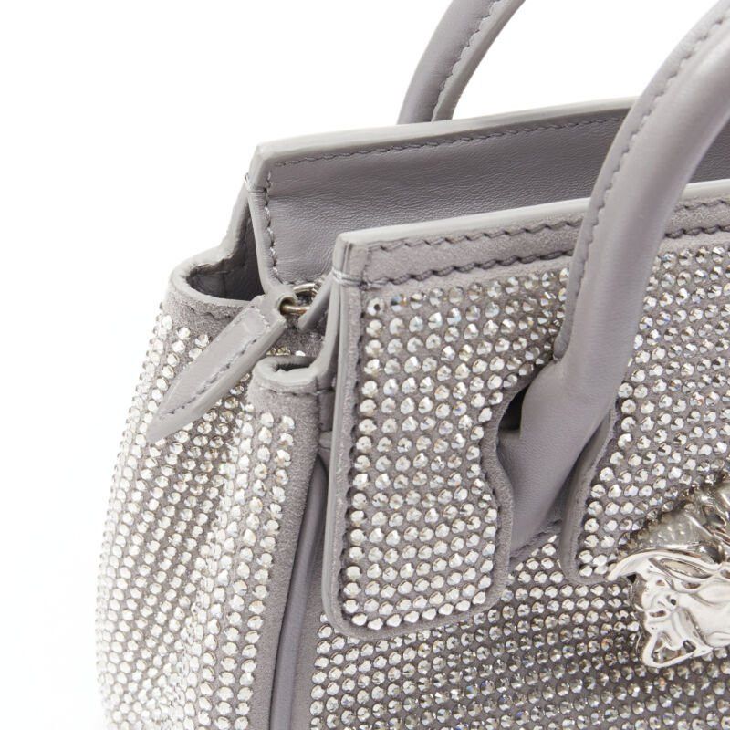 Versace new VERSACE Palazzo Empire Mini Limited Edition grey crystal crossbody bag Size ONE SIZE - 8 Thumbnail