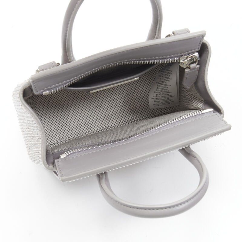 Versace new VERSACE Palazzo Empire Mini Limited Edition grey crystal crossbody bag Size ONE SIZE - 10 Thumbnail