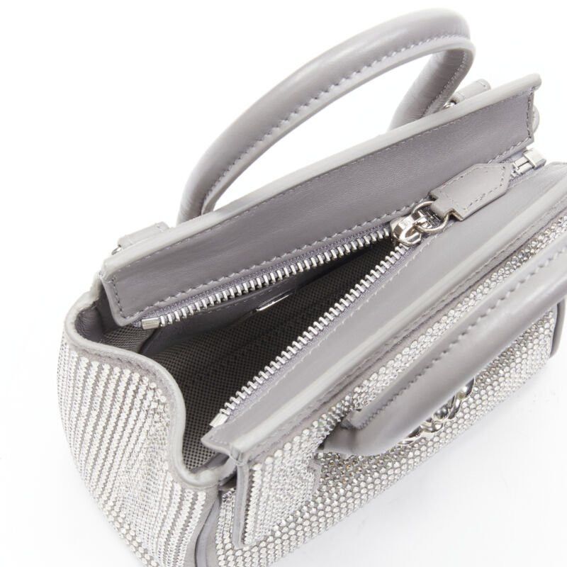 Versace new VERSACE Palazzo Empire Mini Limited Edition grey crystal crossbody bag Size ONE SIZE - 9 Thumbnail