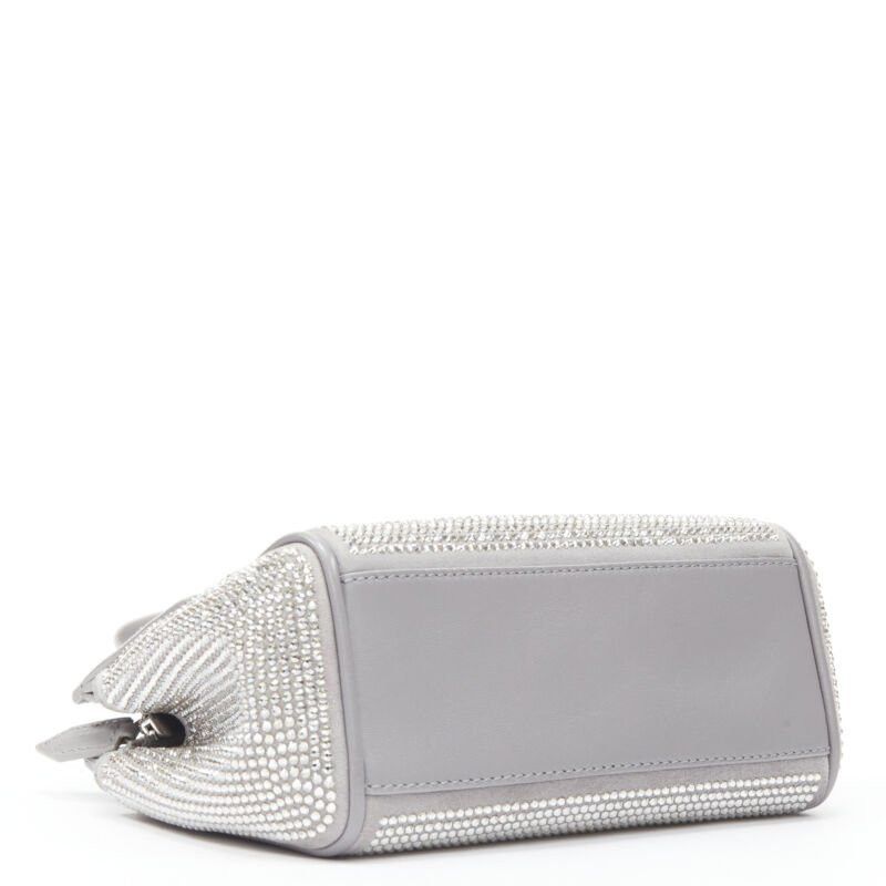 Versace new VERSACE Palazzo Empire Mini Limited Edition grey crystal crossbody bag Size ONE SIZE - 6 Thumbnail