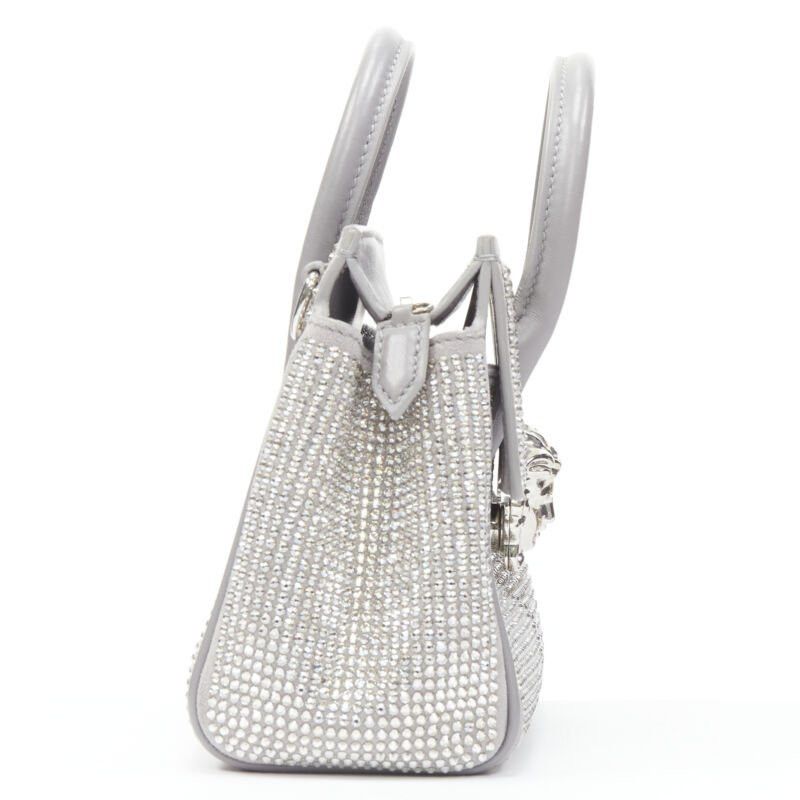 Versace new VERSACE Palazzo Empire Mini Limited Edition grey crystal crossbody bag Size ONE SIZE - 4 Thumbnail