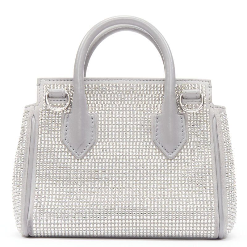 Versace new VERSACE Palazzo Empire Mini Limited Edition grey crystal crossbody bag Size ONE SIZE - 5 Thumbnail