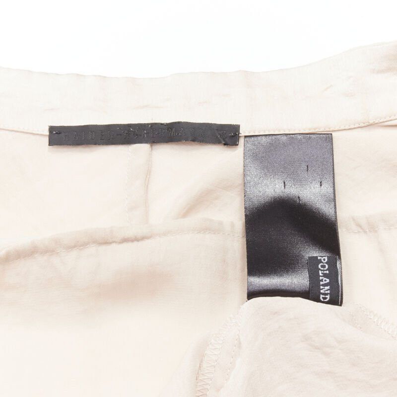 Haider Ackermann HAIDER ACKERMANN hammered polyester blush pink oversize shirt FR38 M Size S / US 4 / IT 40 - 9 Thumbnail