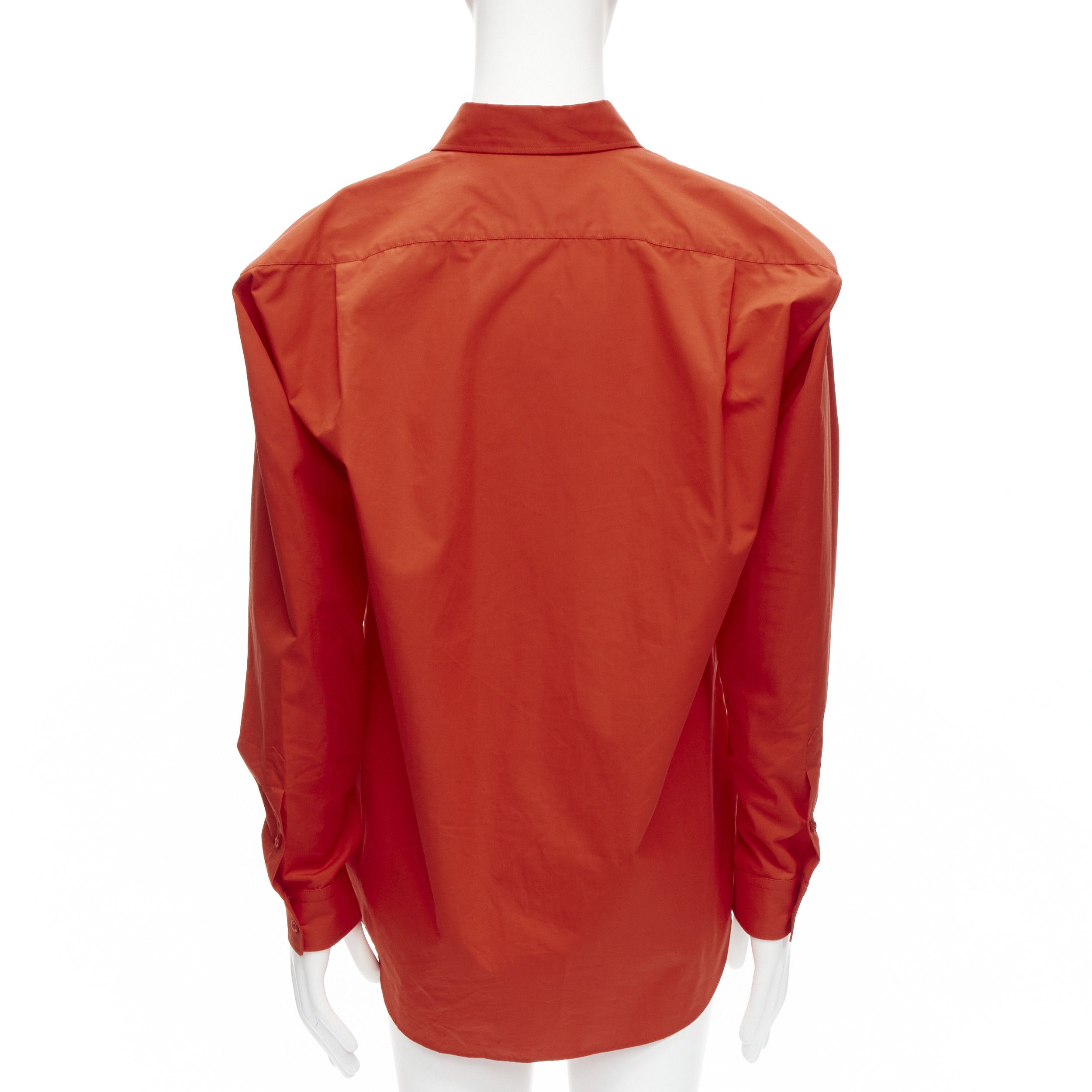 Balenciaga BALENCIAGA Cocoon red swing collar 3D cut oversized button down shirt Size M / US 6-8 / IT 42-44 - 5 Thumbnail