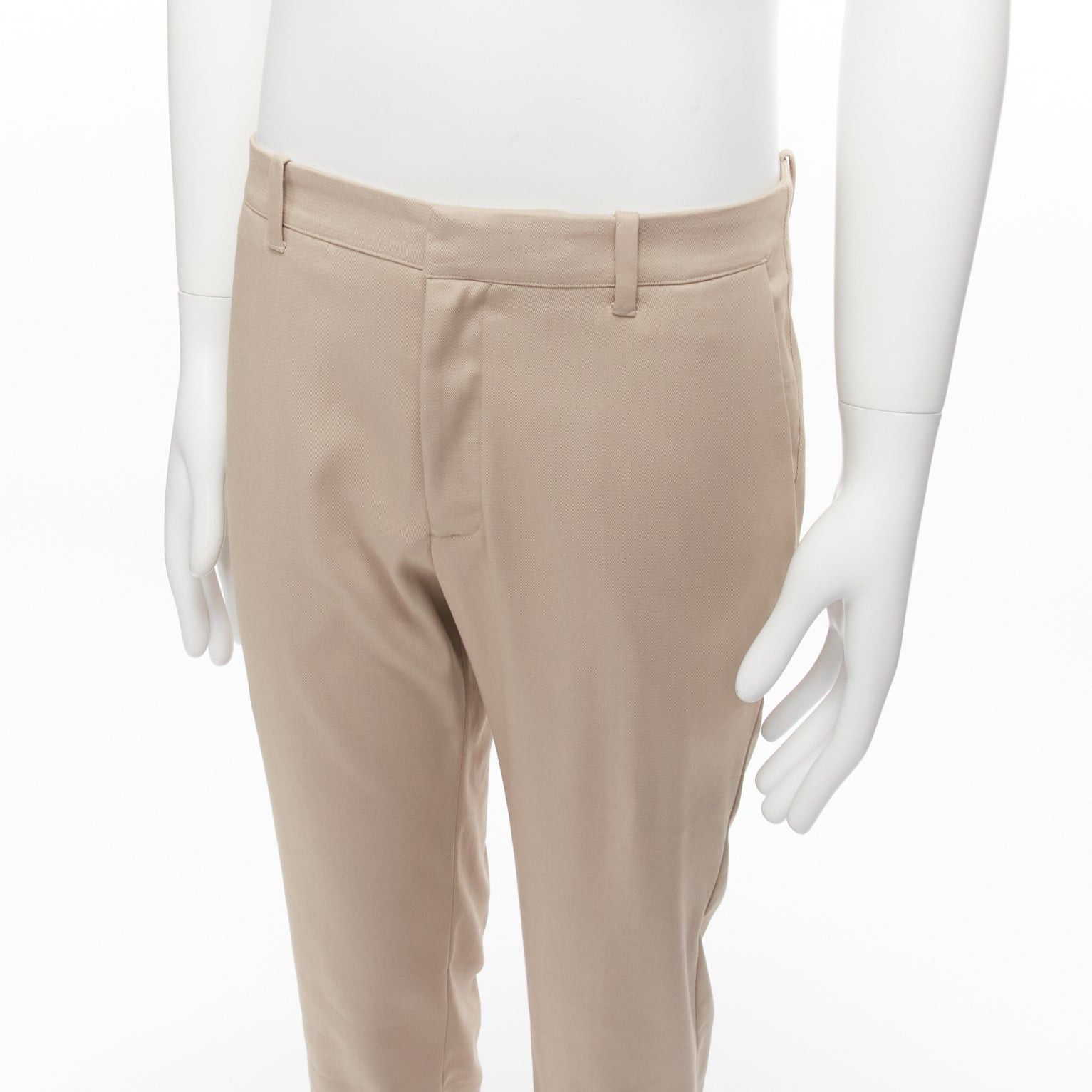 La Perla new LA PERLA MENS beige back darts minimal classic tapered trouser pants M Size US 30 / EU 46 - 7 Thumbnail