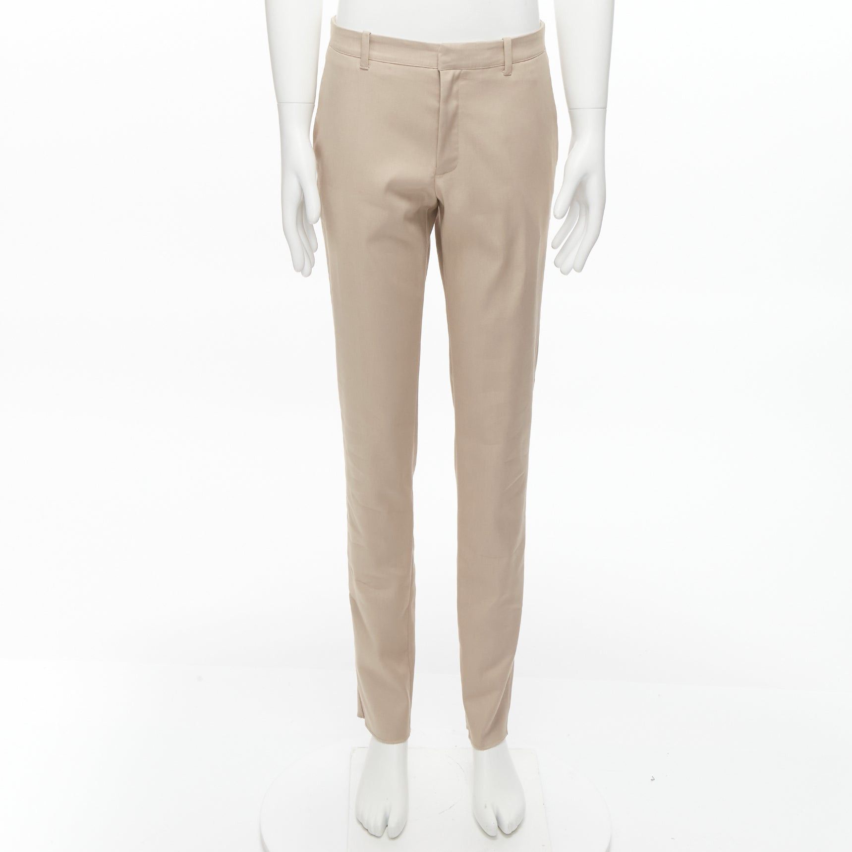 La Perla new LA PERLA MENS beige back darts minimal classic tapered trouser pants M Size US 30 / EU 46 - 9 Thumbnail