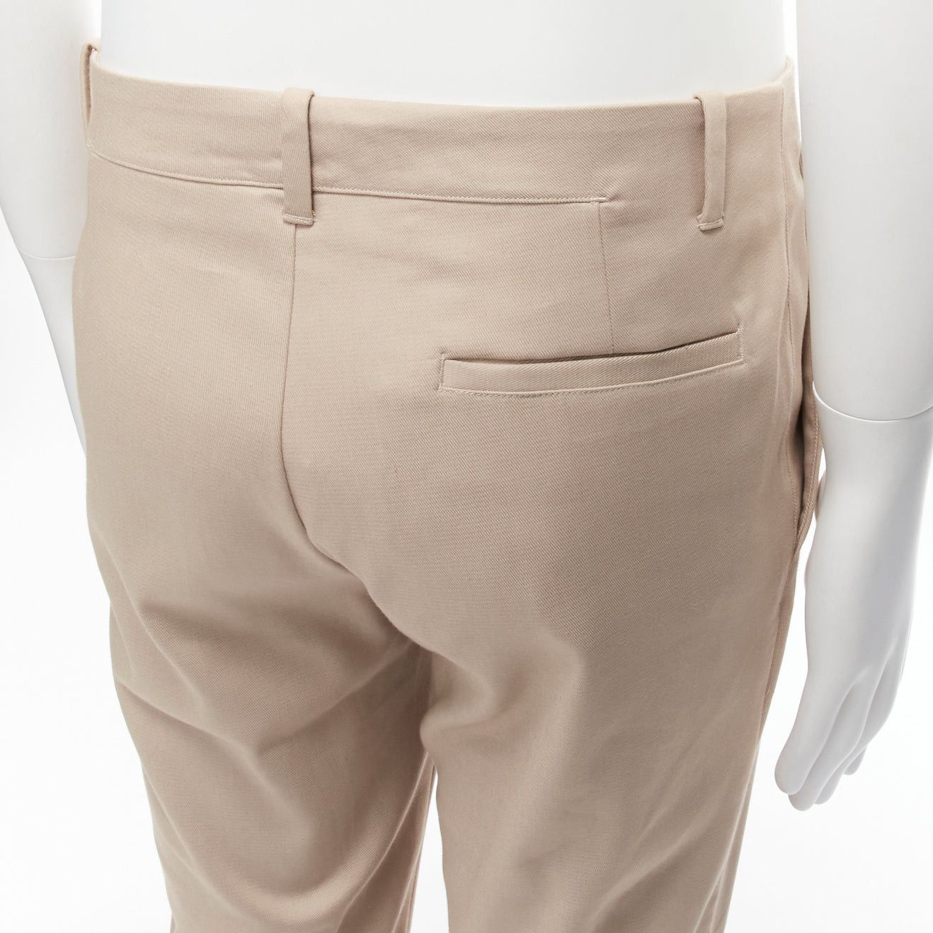 La Perla new LA PERLA MENS beige back darts minimal classic tapered trouser pants M Size US 30 / EU 46 - 2 Thumbnail