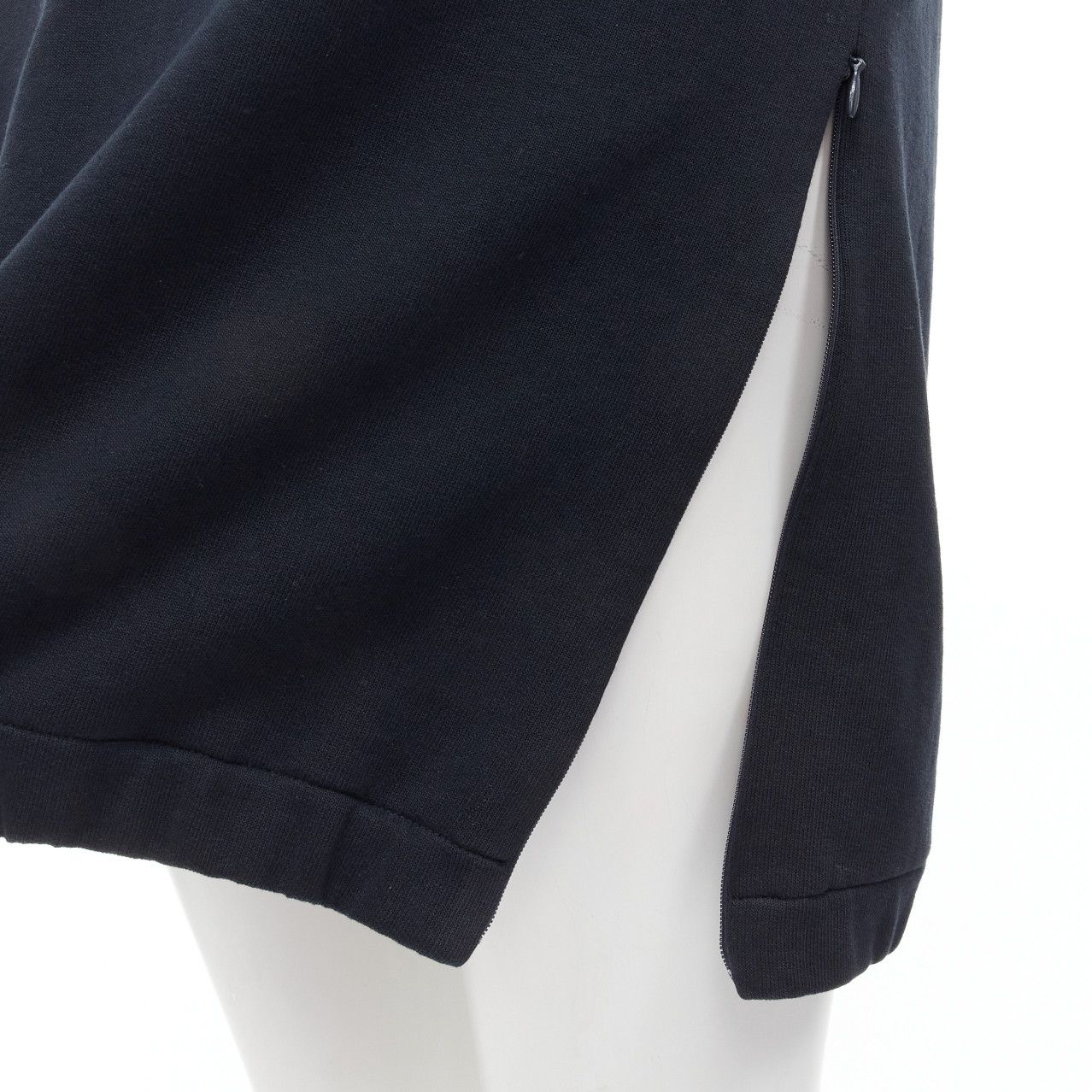 Marni MARNI black cotton grey cuff silver snap button detail casual dress UK12 M Size M / US 6-8 / IT 42-44 - 8 Thumbnail