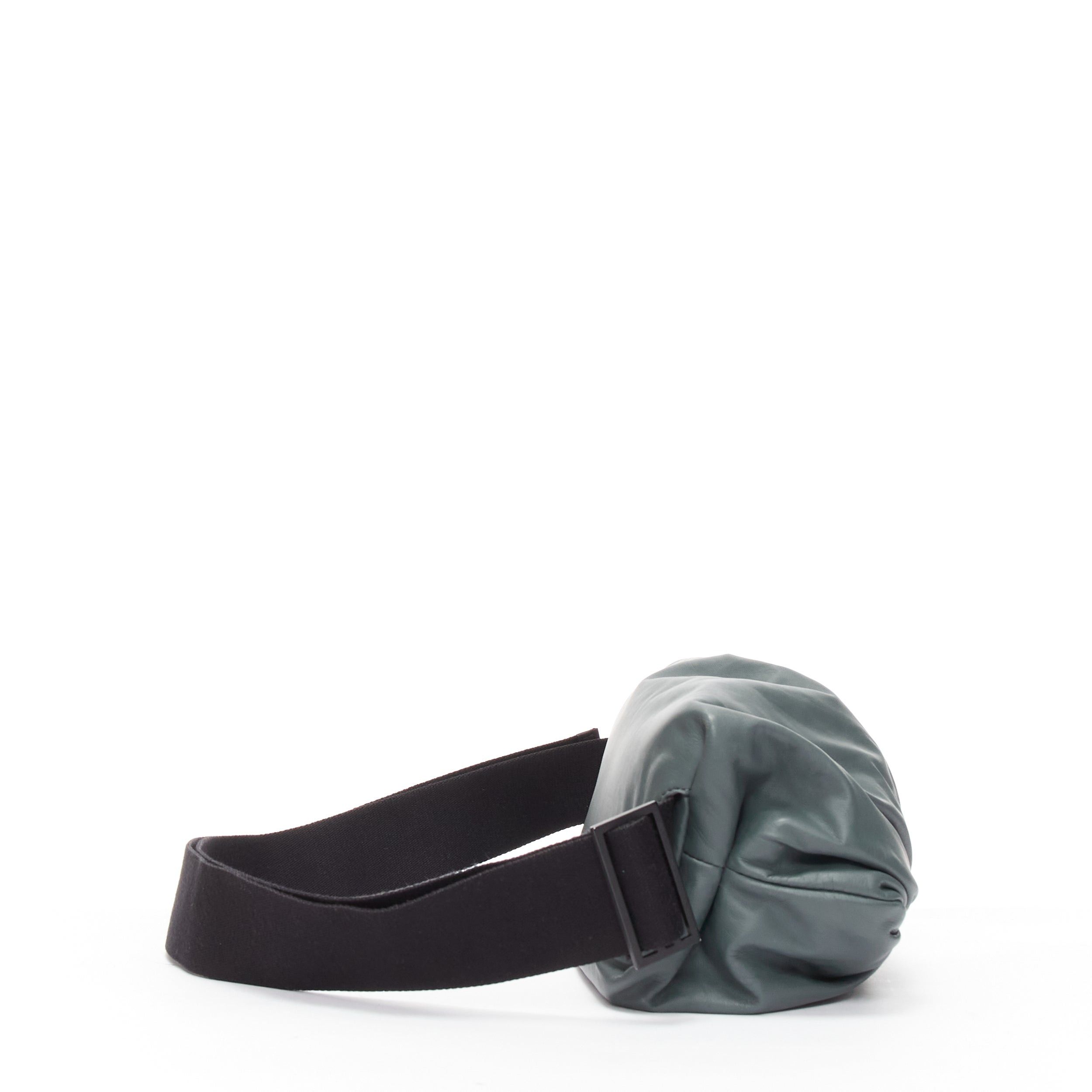 Bottega Veneta BOTTEGA VENETA The Body pouch grey smooth leather black sport strap waist bag Size ONE SIZE - 4 Thumbnail