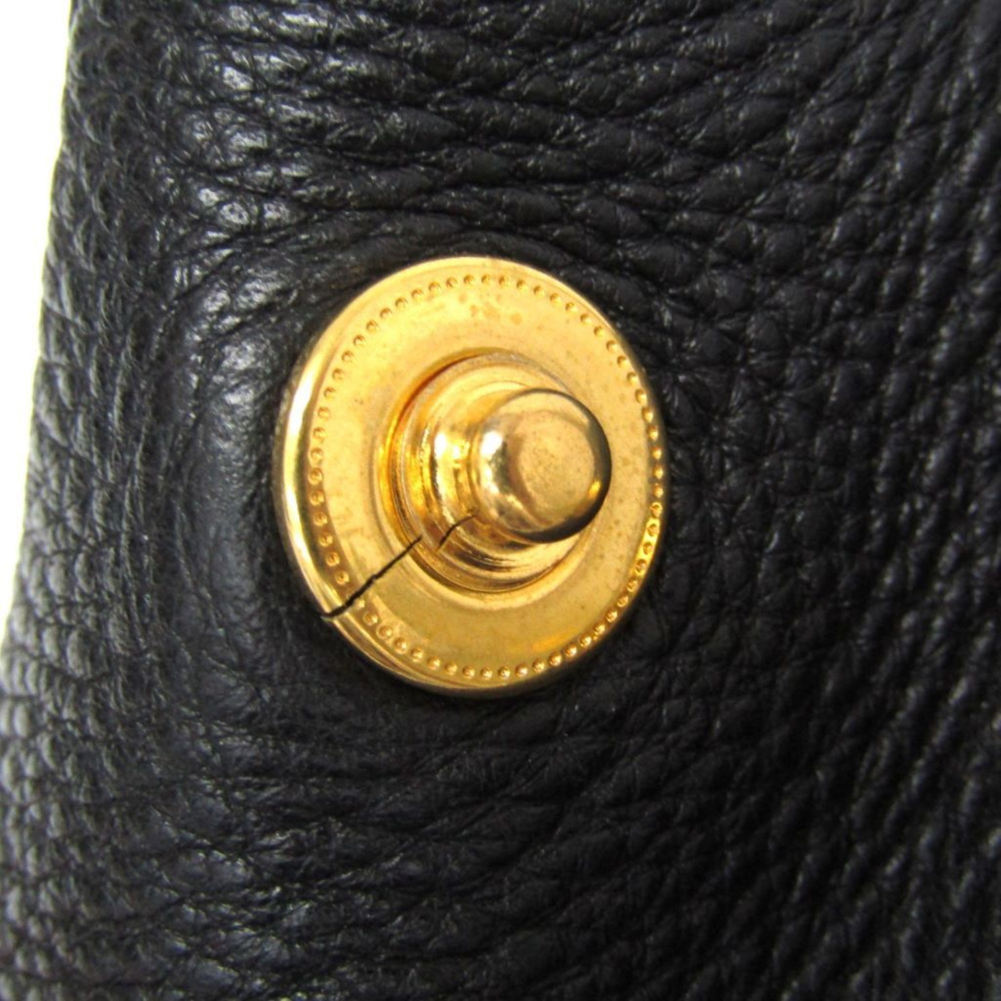 Prada Prada VITELLO PHENIX 1BG044 Women's Leather Handbag,Shoulder Bag Black Size ONE SIZE - 10 Thumbnail