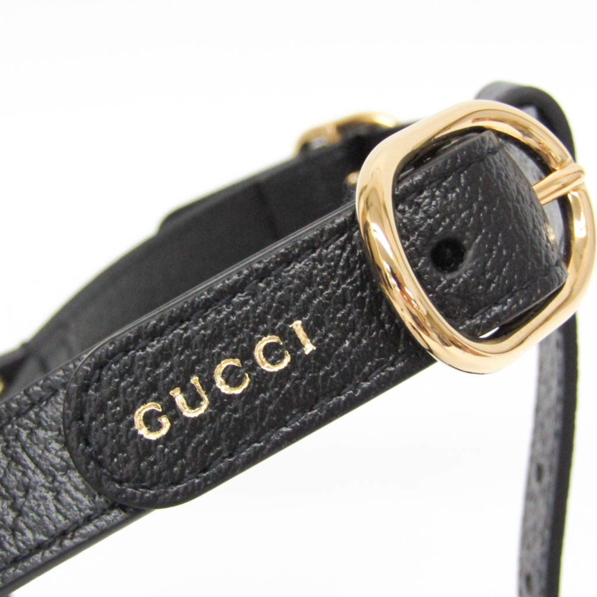 Gucci Gucci Interlocking G Pet Harness Size M 692963 Dog Harness Leather Black Size ONE SIZE - 6 Thumbnail