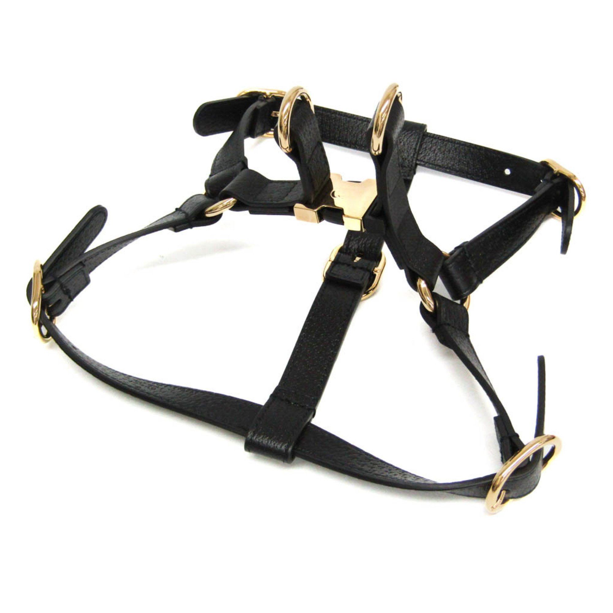 Gucci Gucci Interlocking G Pet Harness Size M 692963 Dog Harness Leather Black Size ONE SIZE - 3 Thumbnail