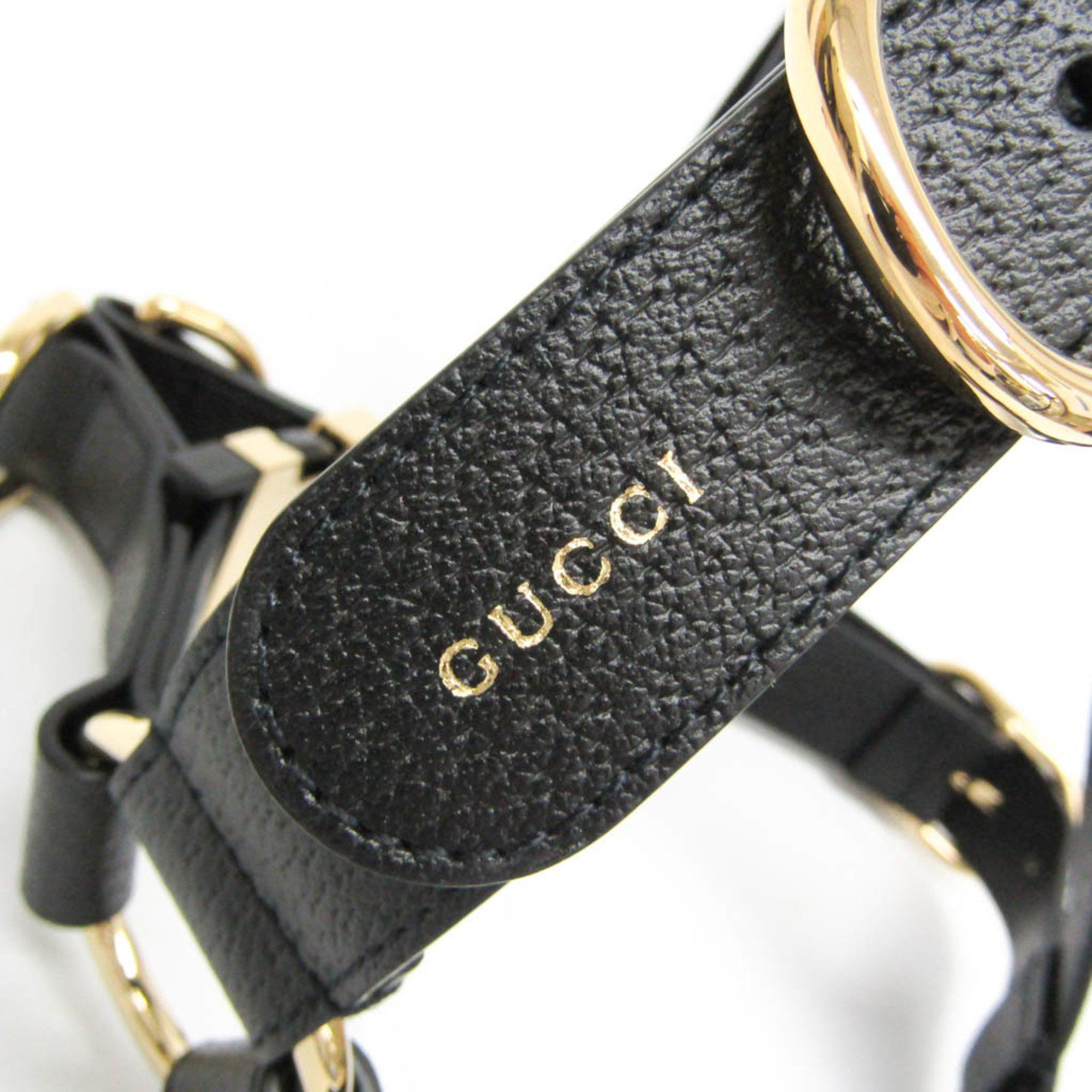 Gucci Gucci Interlocking G Pet Harness Large Size 695253 Dog Harness Leather Black Size ONE SIZE - 9 Thumbnail