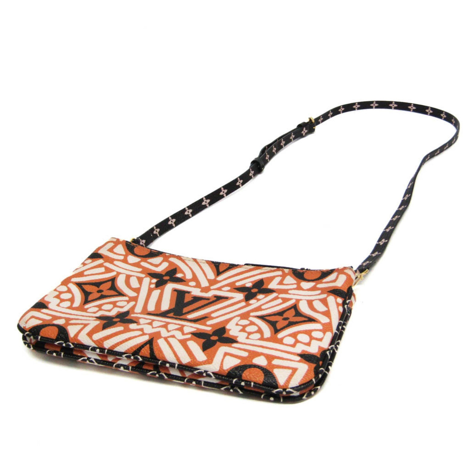 Louis Vuitton Louis Vuitton LV Clafity Double Zip Pochette M69488 Women's Pouch,Shoulder Bag Black,Brown,White Size ONE SIZE - 2 Thumbnail