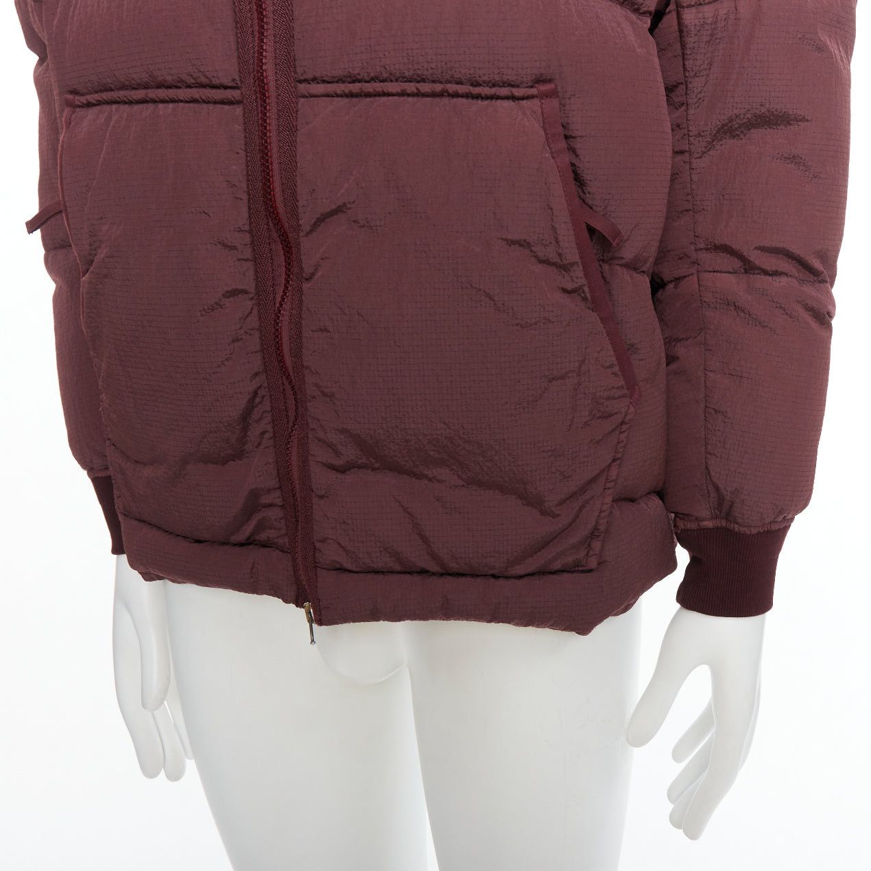 Stone Island STONE ISLAND purple nylon black logo duck down padded puffer jacket M Size US M / EU 48-50 / 2 - 8 Thumbnail
