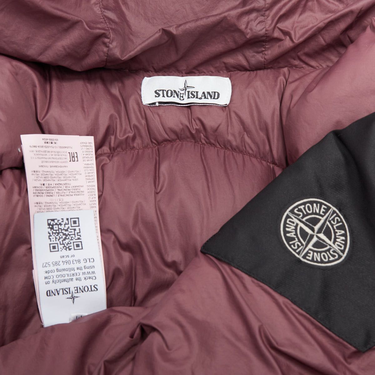 Stone Island STONE ISLAND purple nylon black logo duck down padded puffer jacket M Size US M / EU 48-50 / 2 - 9 Thumbnail