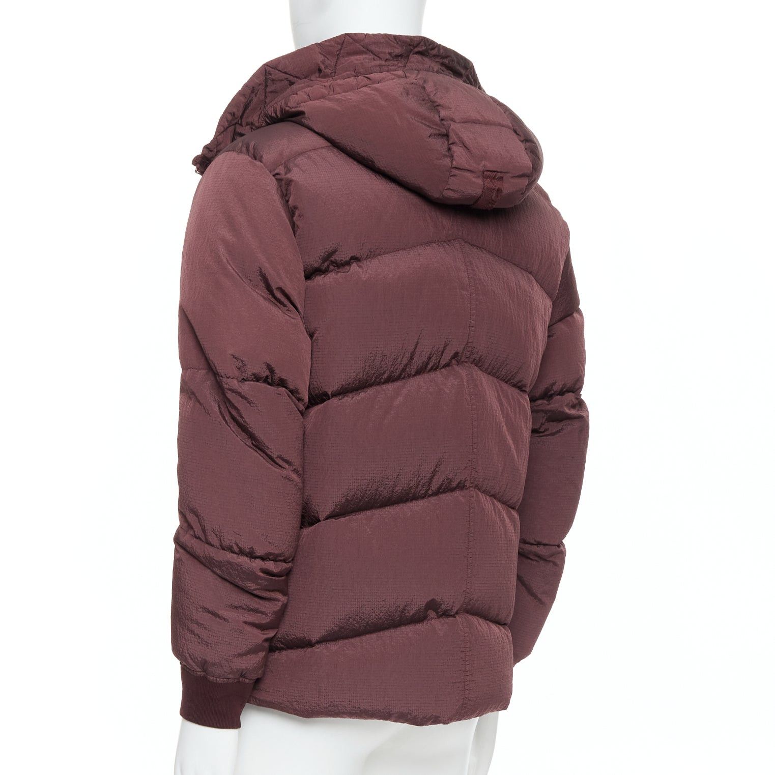 Stone Island STONE ISLAND purple nylon black logo duck down padded puffer jacket M Size US M / EU 48-50 / 2 - 7 Thumbnail