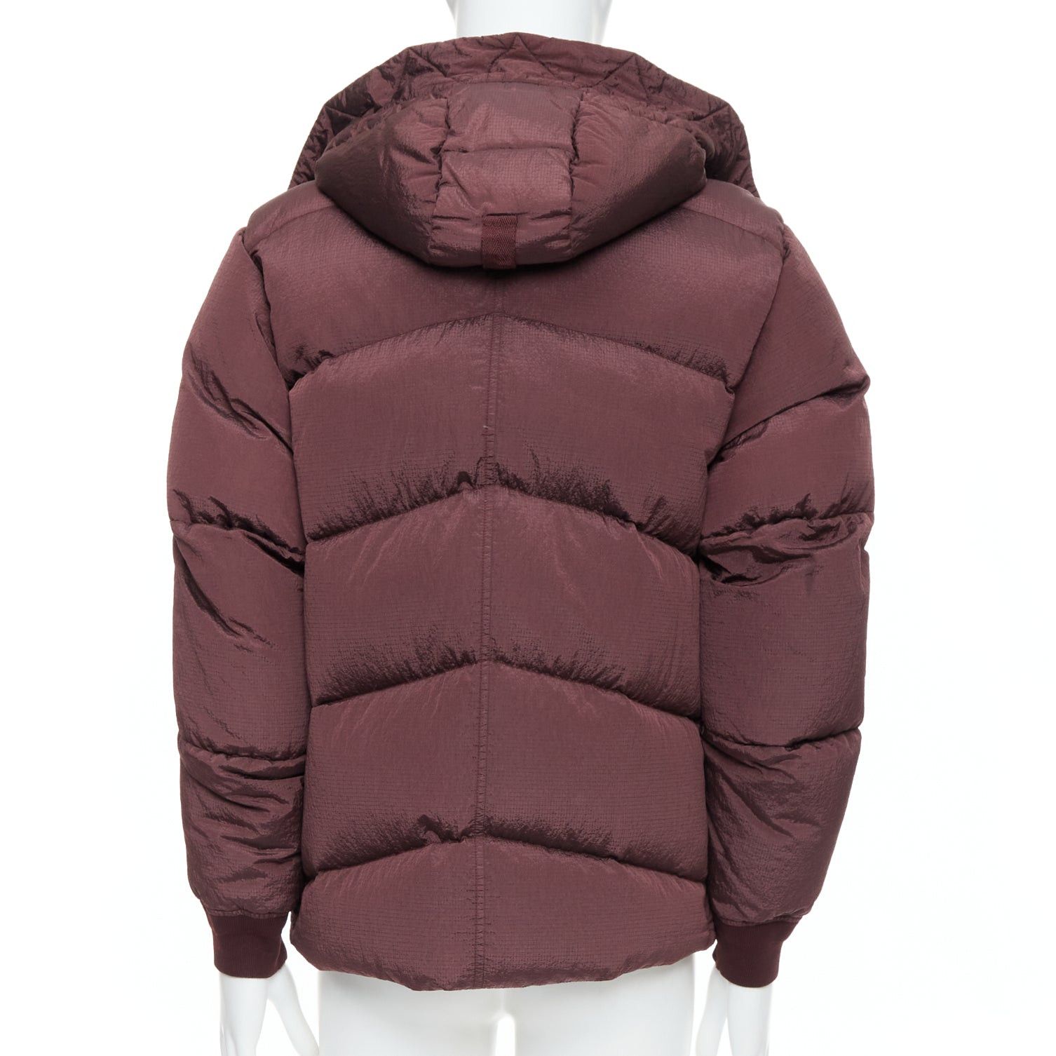 Stone Island STONE ISLAND purple nylon black logo duck down padded puffer jacket M Size US M / EU 48-50 / 2 - 6 Thumbnail