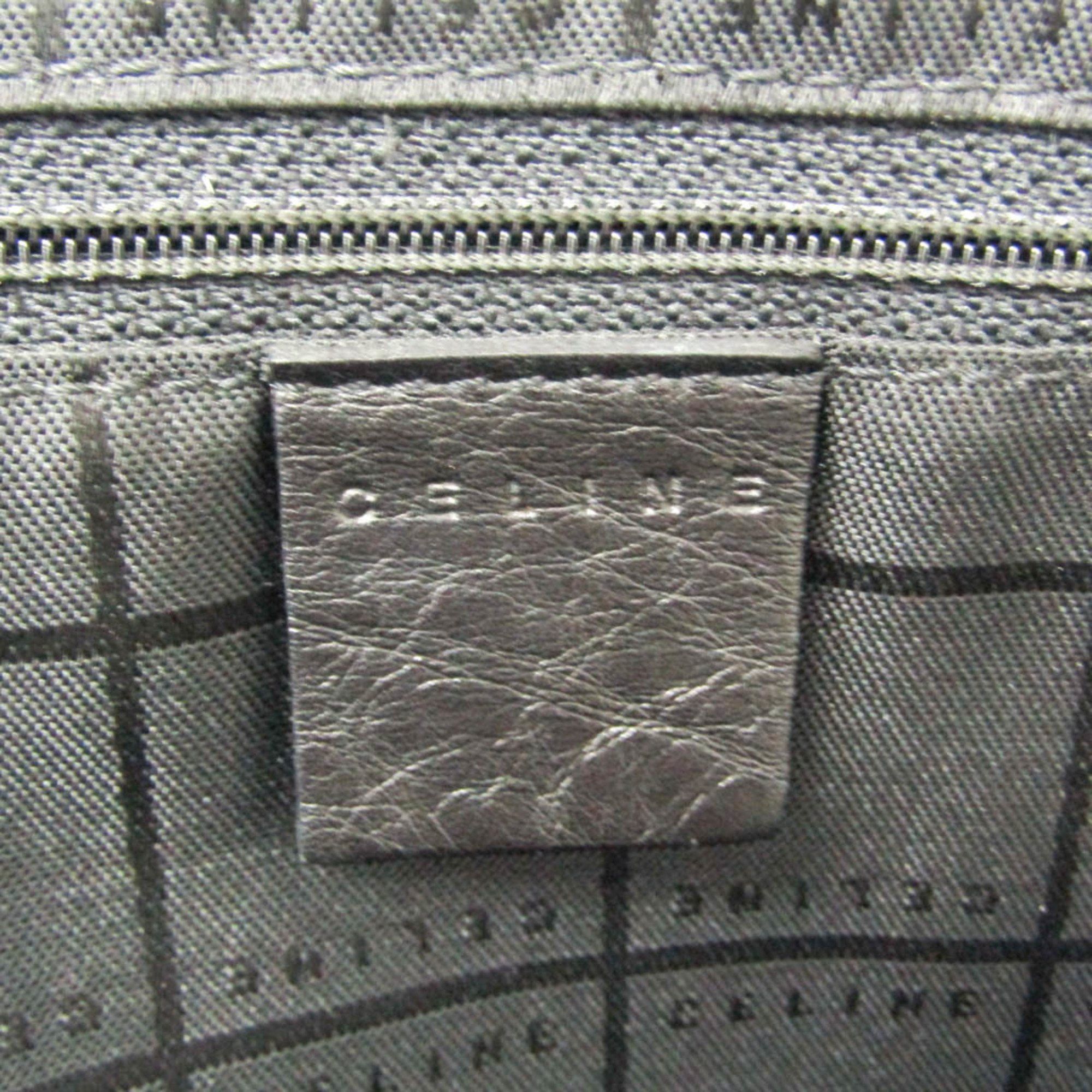 Celine Celine Check Pattern MC99/2 Men,Women Wool,Leather Boston Bag,Shoulder Bag Black,Red Color Size ONE SIZE - 14 Thumbnail
