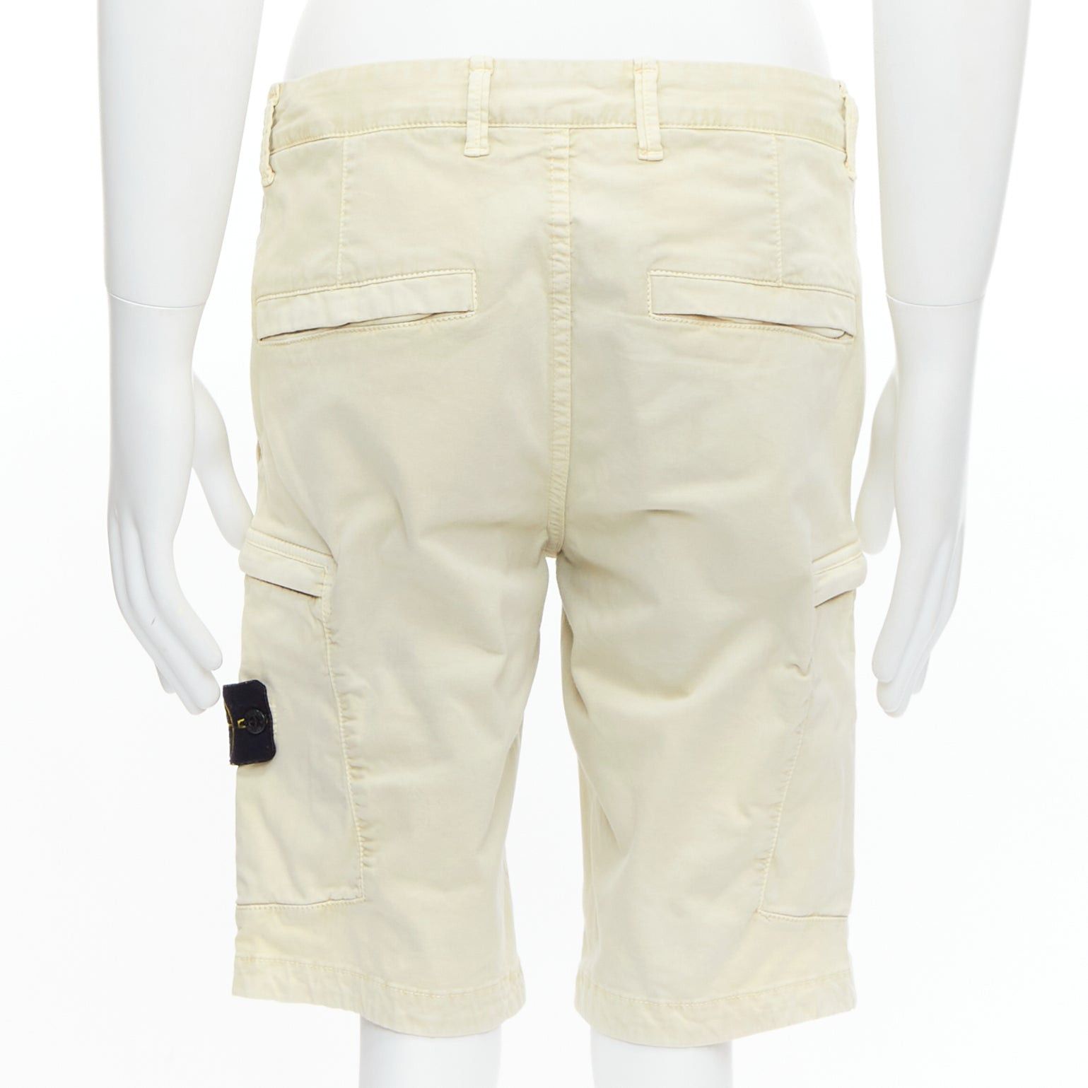 Stone Island STONE ISLAND 2020 stone washed cotton blend logo patch shorts 30" Size US 30 / EU 46 - 5 Thumbnail
