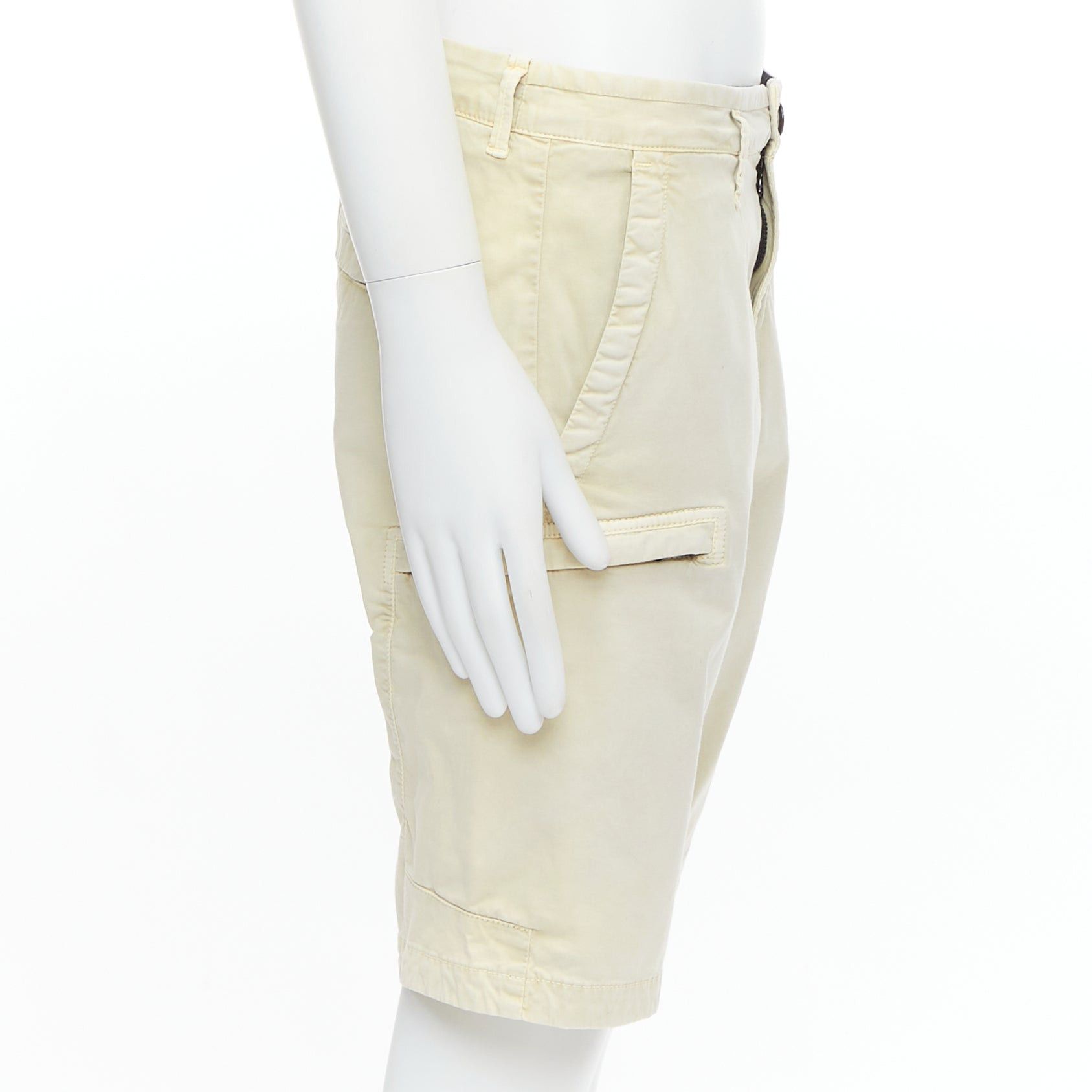 Stone Island STONE ISLAND 2020 stone washed cotton blend logo patch shorts 30" Size US 30 / EU 46 - 4 Thumbnail