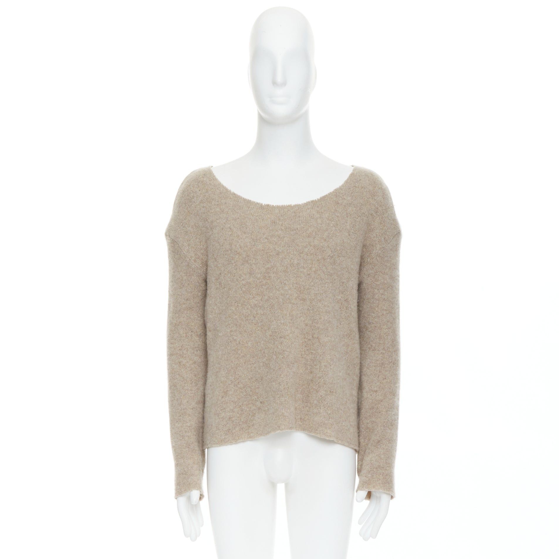 The Elder Statesman THE ELDER STATESMEN 100% cashmere oatmeal brown loose sweater S Size US S / EU 44-46 / 1 - 9 Thumbnail
