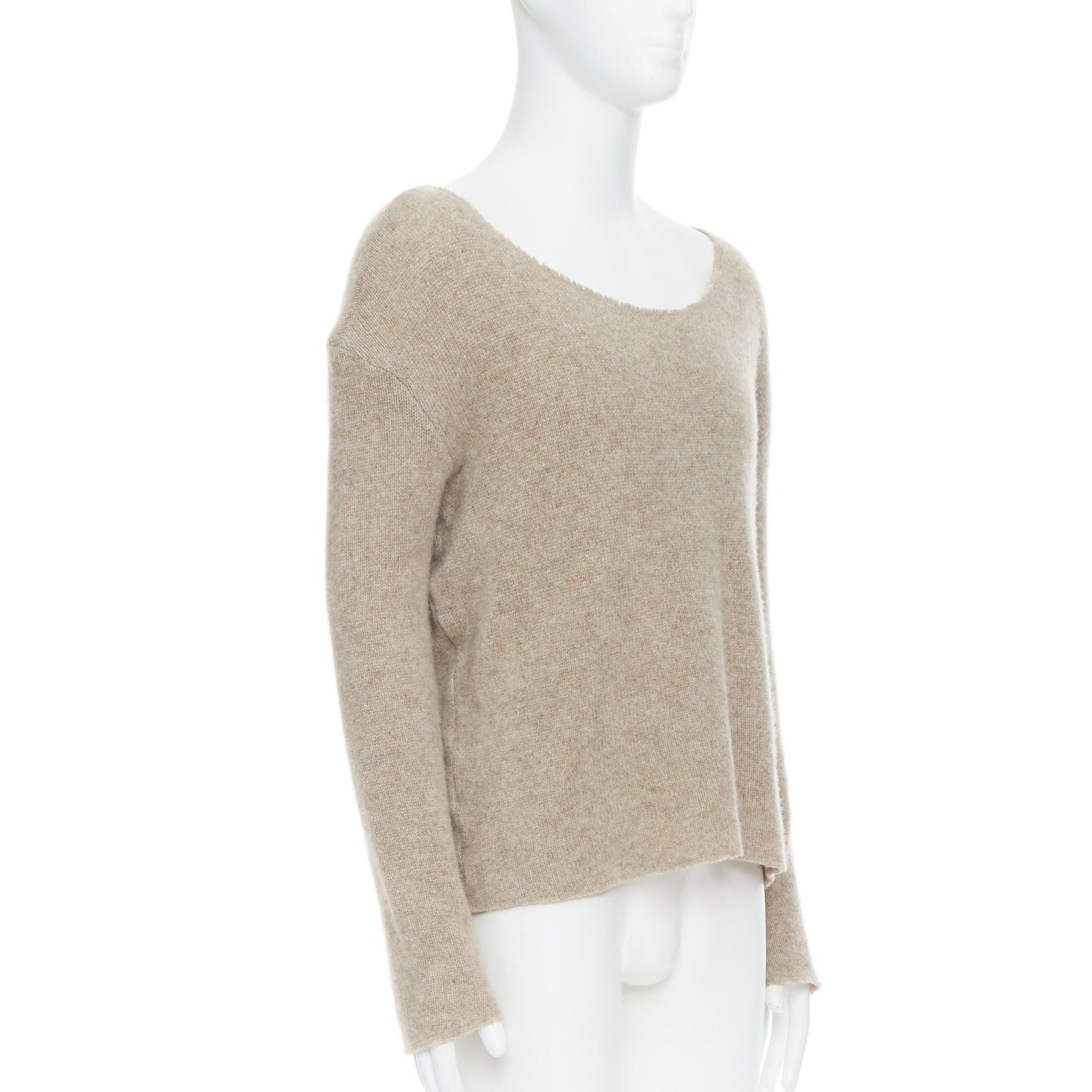 The Elder Statesman THE ELDER STATESMEN 100% cashmere oatmeal brown loose sweater S Size US S / EU 44-46 / 1 - 3 Thumbnail