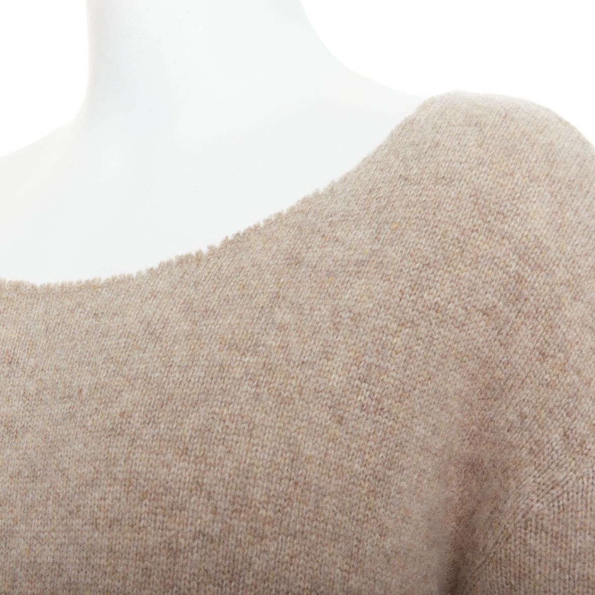 The Elder Statesman THE ELDER STATESMEN 100% cashmere oatmeal brown loose sweater S Size US S / EU 44-46 / 1 - 7 Thumbnail